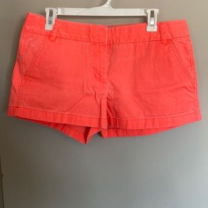 J Crew Orange Chino Shorts